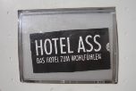 Hotel Ass sign