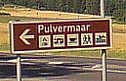 Pulvermaar road sign