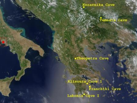 Map of WP1 sampling sites 2009