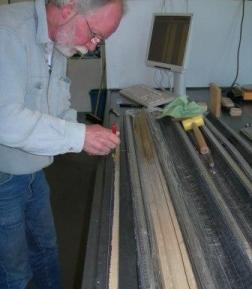 Sub-sampling IODP core 975