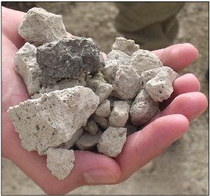 Light felsic pumice lapilli